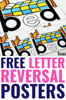 letter reversals posters