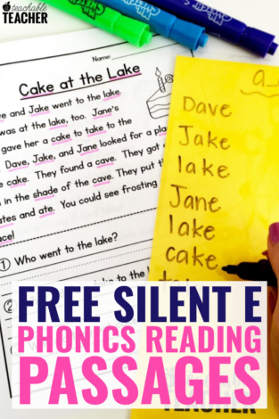 free silent e passages | Free Phonics Reading Passages