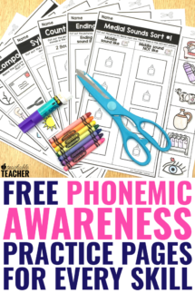 free phonemic awareness worksheets