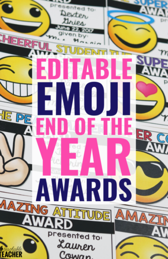 editable end of the year awards