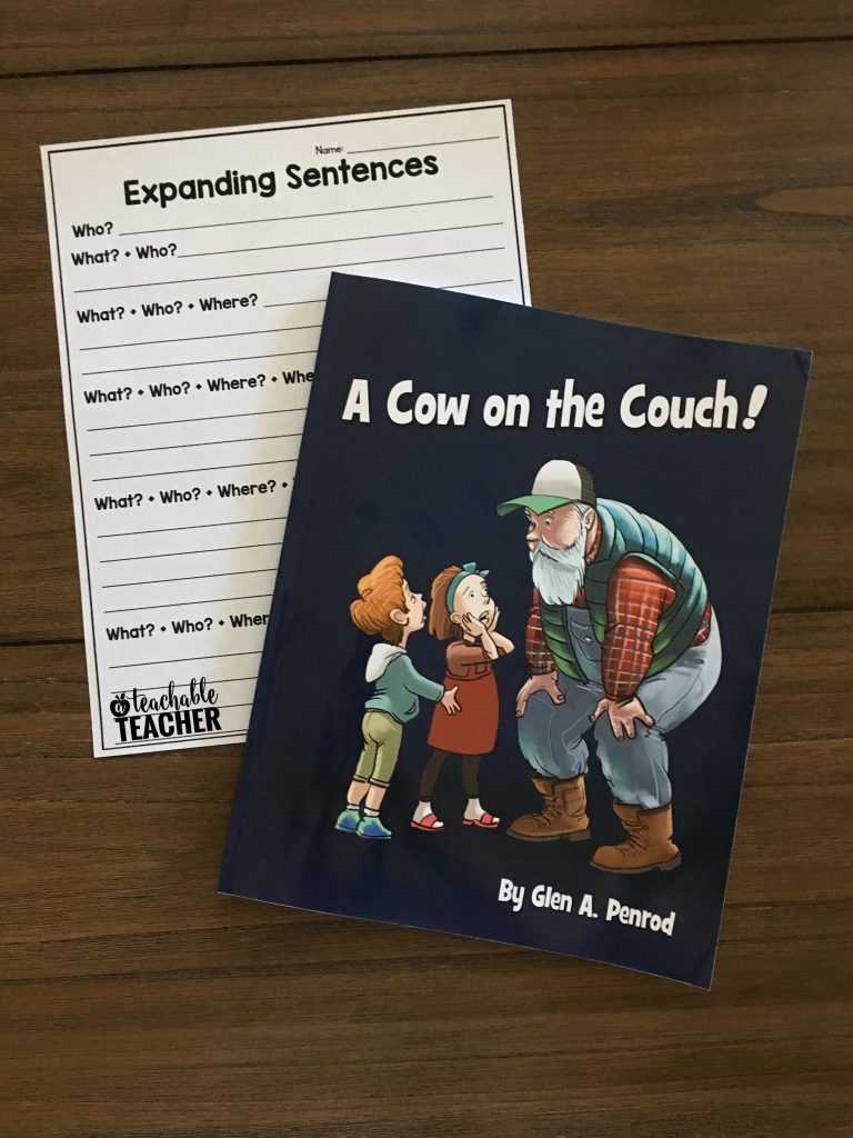 expanding sentences activity