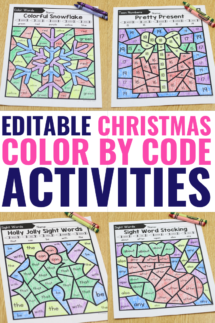 holiday activity color by code