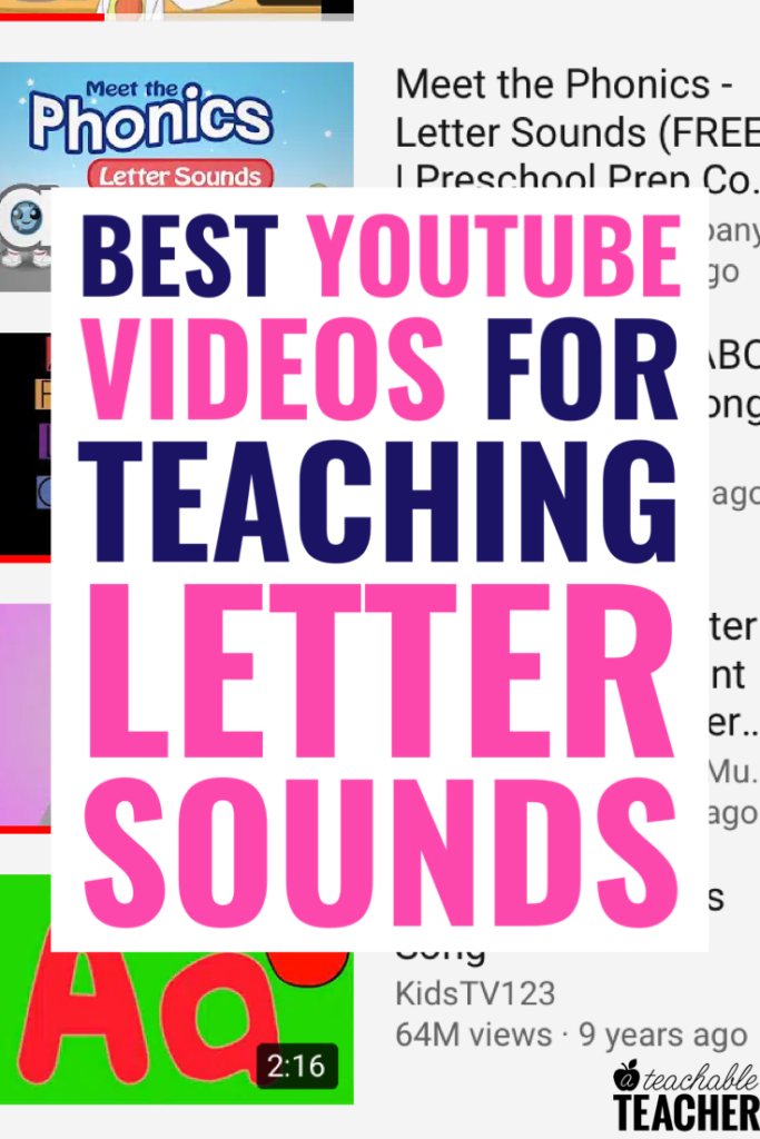 videos to teach letter sounds