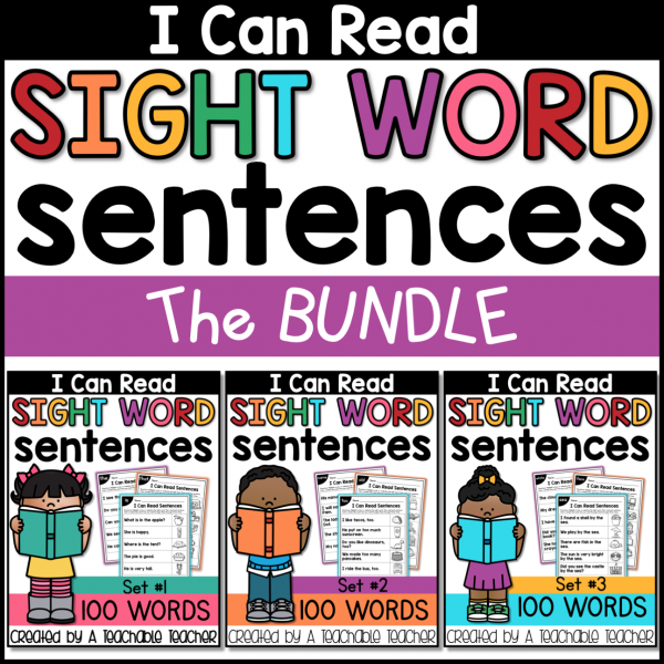 Sight Word Sentences with a Freebie - A Teachable Teacher | This Unruly