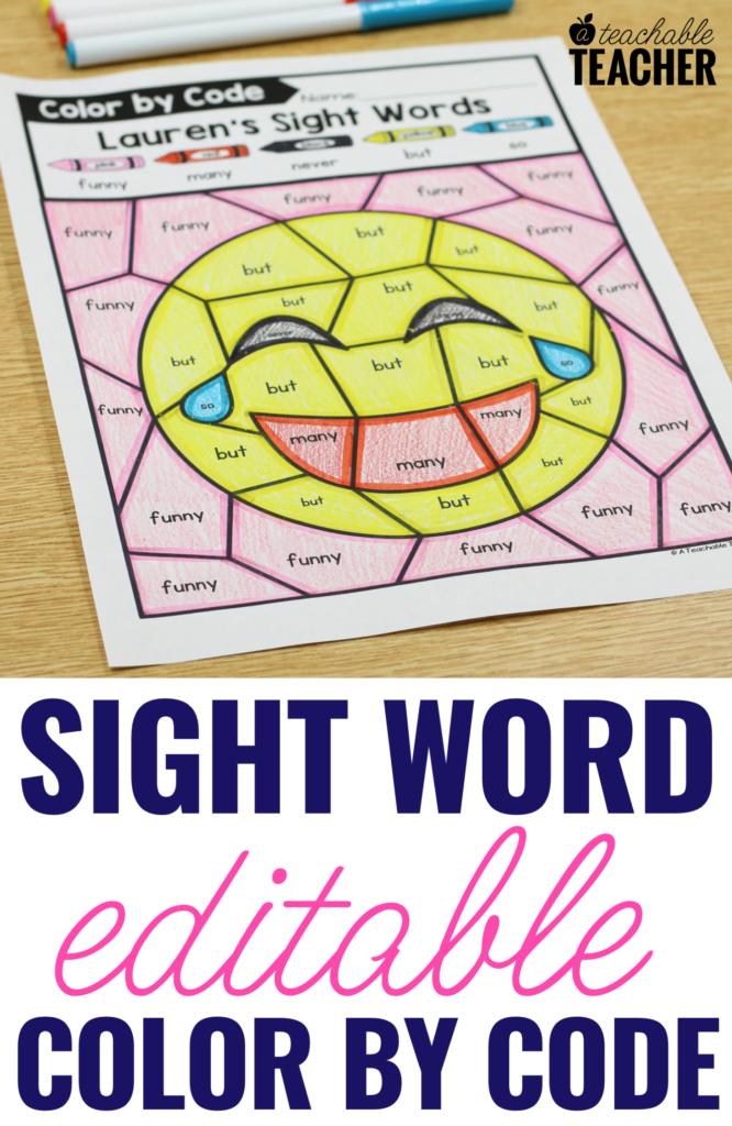Using Art To Teach Sight Words
