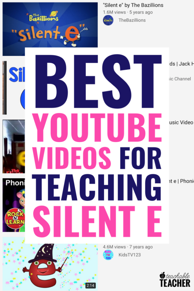 The Best Videos to Teach the Silent E, CVCe, and Magic E!