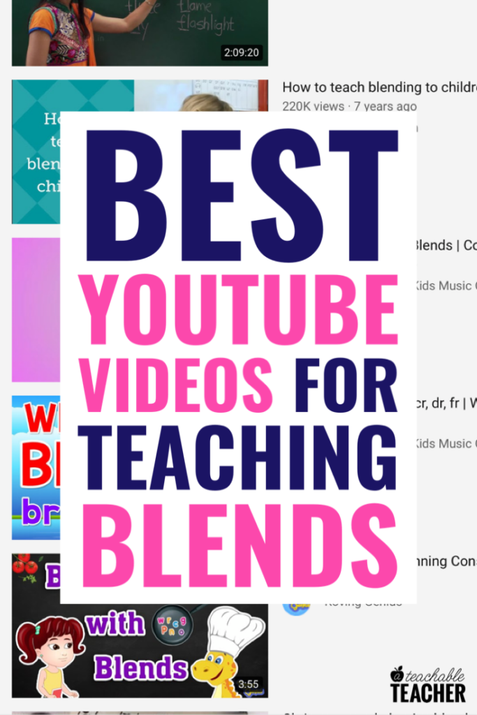 videos for teaching letter blends