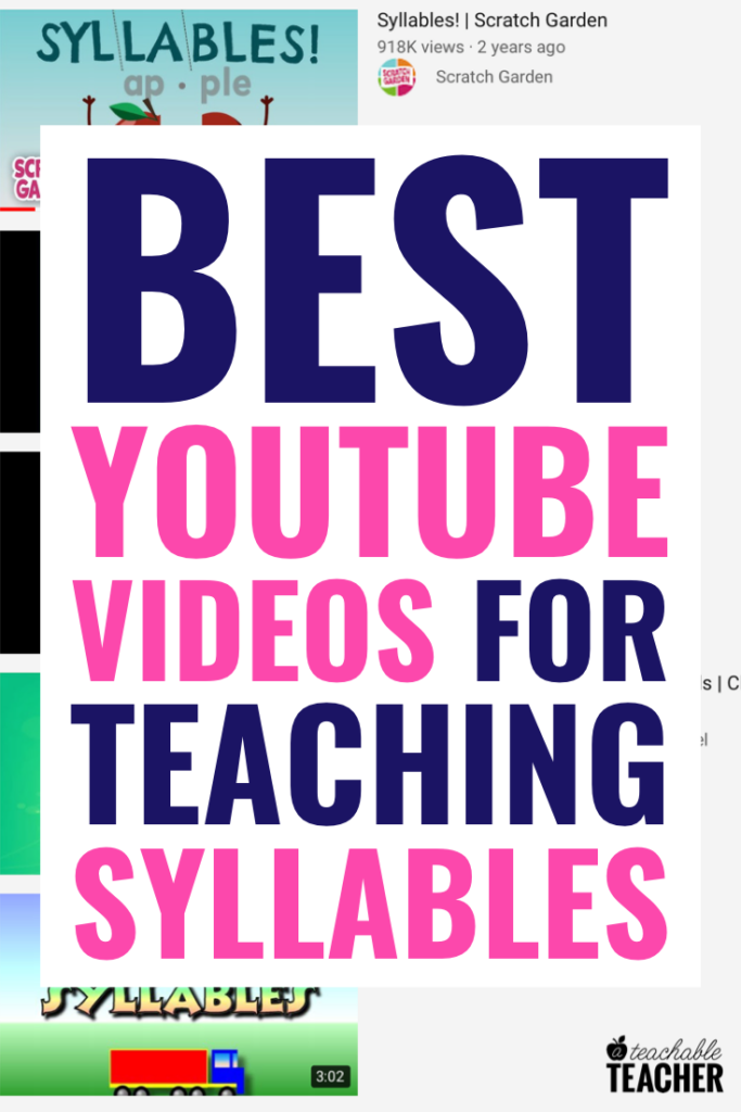 The Best Videos to Teach Syllables to New Readers