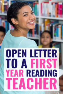 An Open Letter to a First Year Reading Teacher