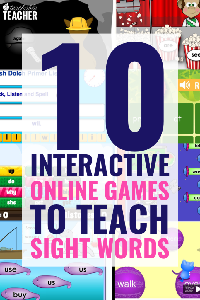 online games to teach sight words