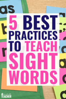 how to teach sight words