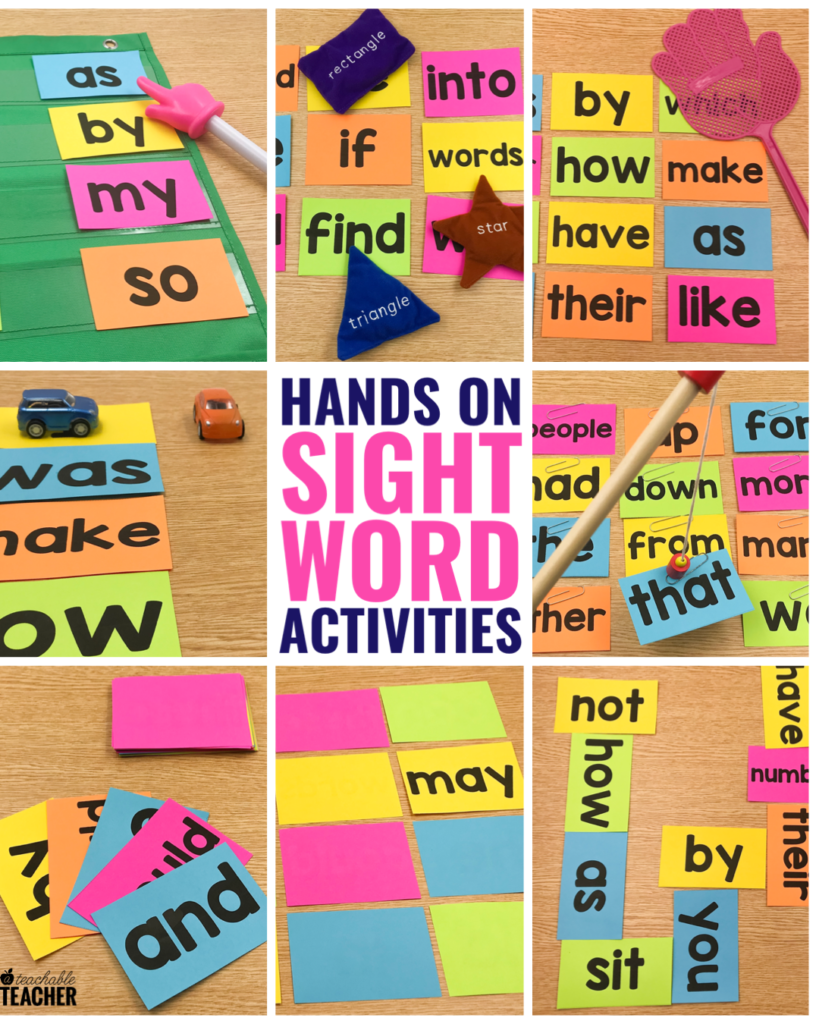 hands on sight word activities