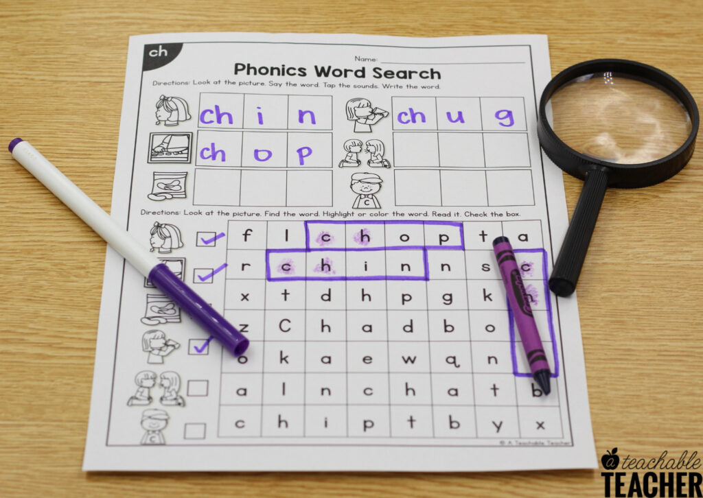 word mapping phonics game