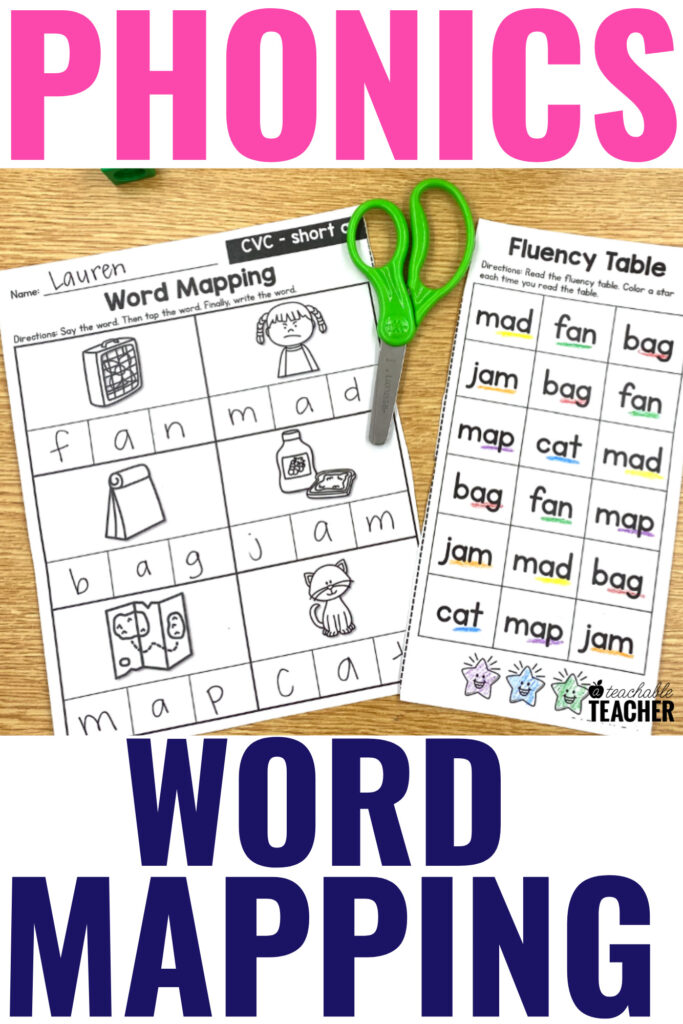 phonics word mapping worksheets