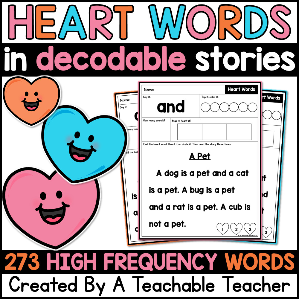 Science Of Reading Heart Words In Decodable Short Stories A Teachable Science Of Reading Heart Words In Decodable Short Stories A Teachable