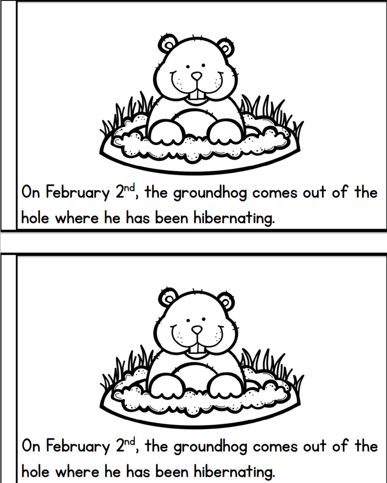 Groundhog Day Printable Book and Writing Activities - A Teachable Teacher