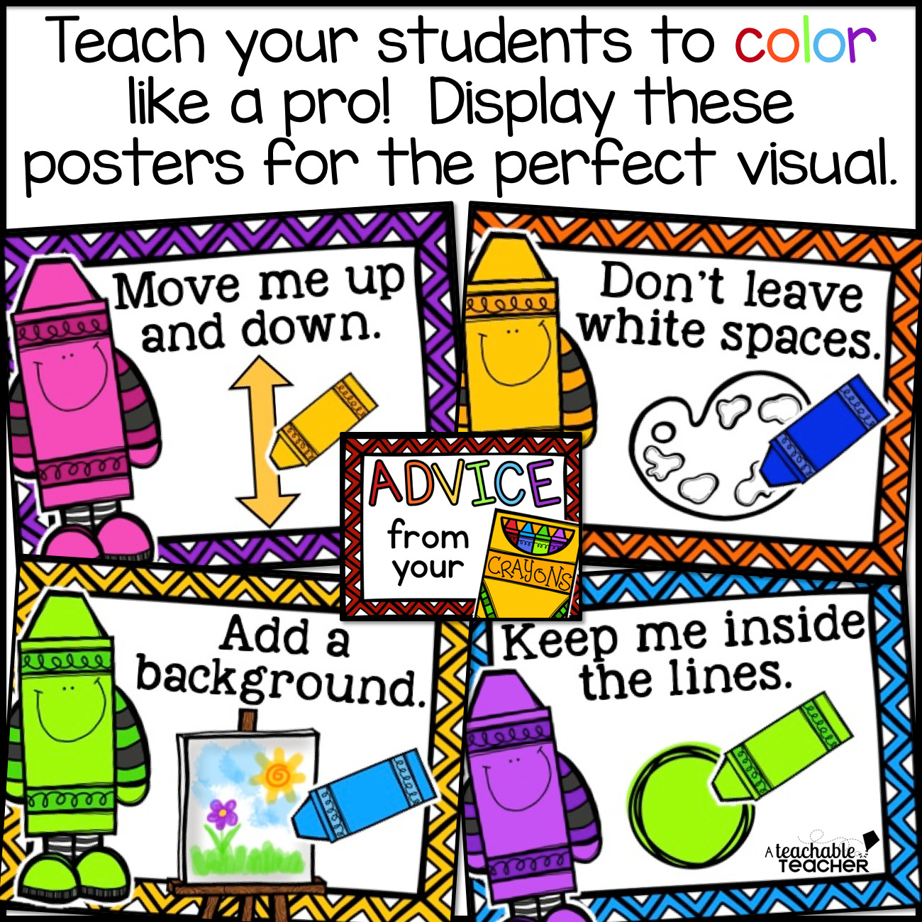 Coloring Advice From Your Crayons for Primary Students - A Teachable ...