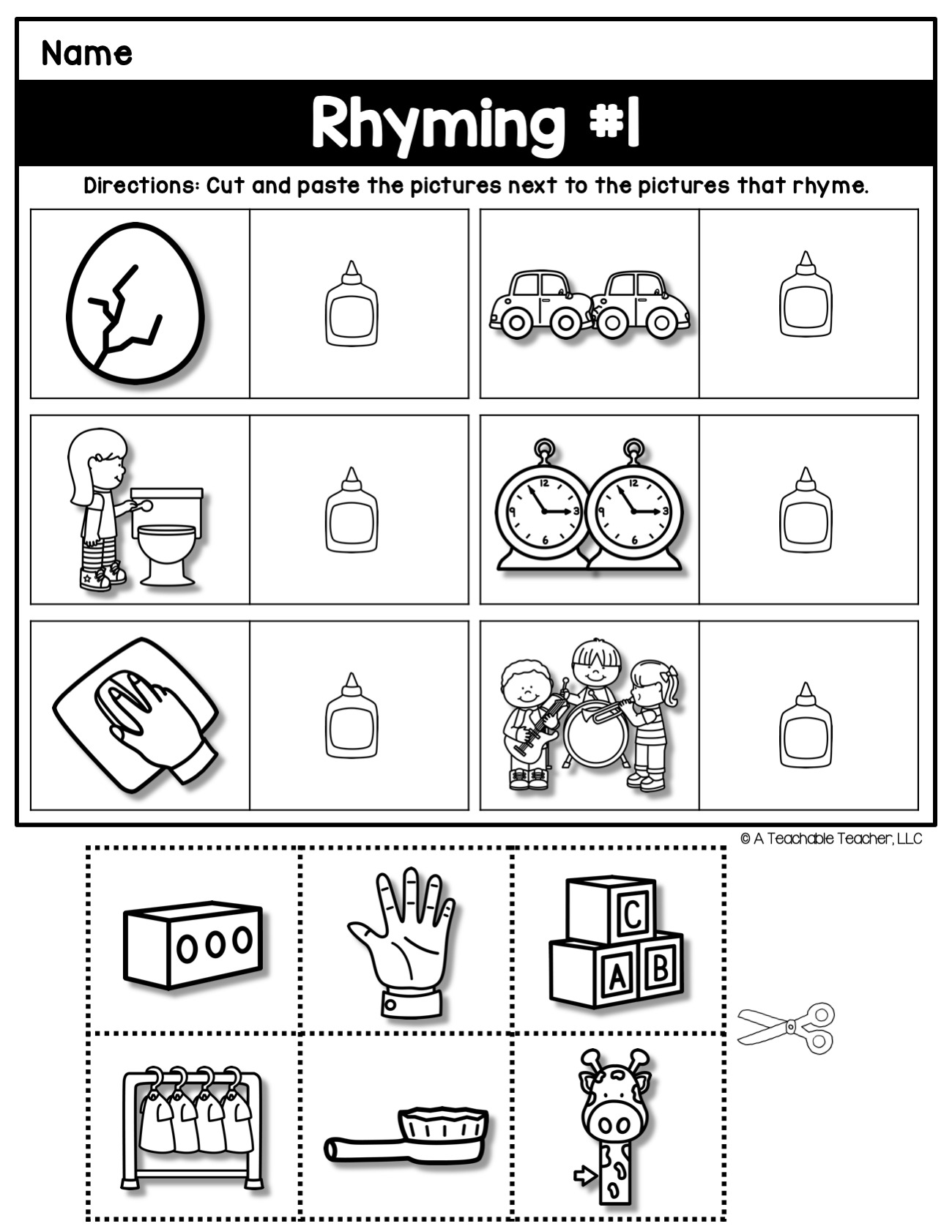 Phonemic Awareness Worksheets - A Teachable Teacher