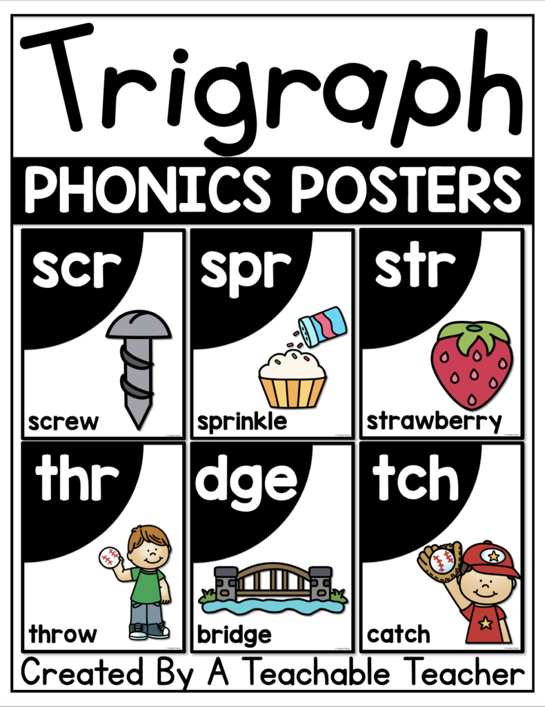 Trigraph Phonics Posters A Teachable Teacher