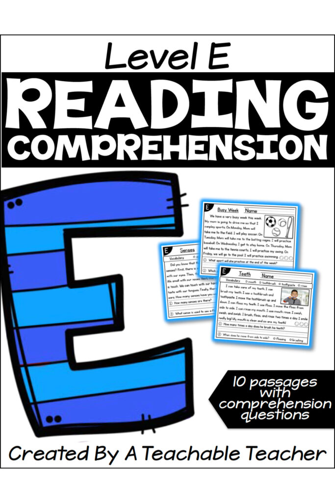 Reading Comprehension Archives - Page 6 of 7 - A Teachable Teacher
