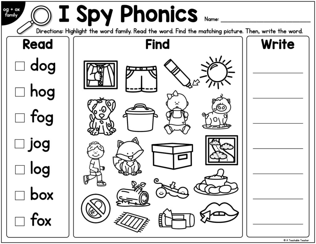 I Spy Phonics: Read & Write CVC Words - A Teachable Teacher