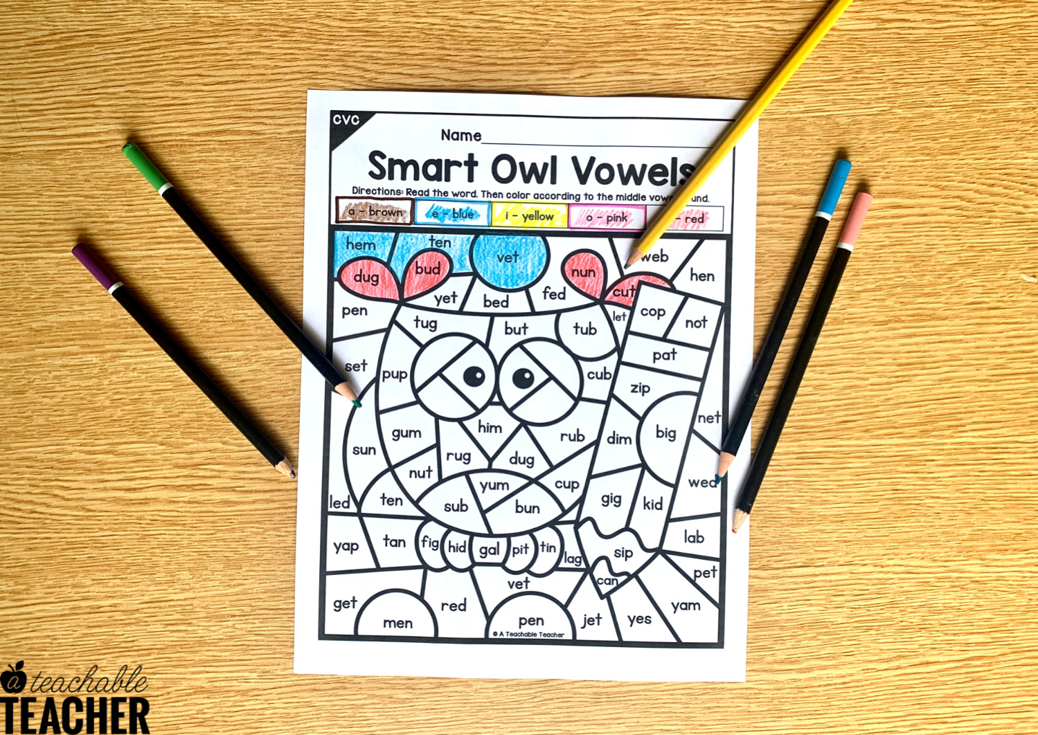 Back to School CVC Activities- NO PREP Phonics Worksheets - A Teachable ...