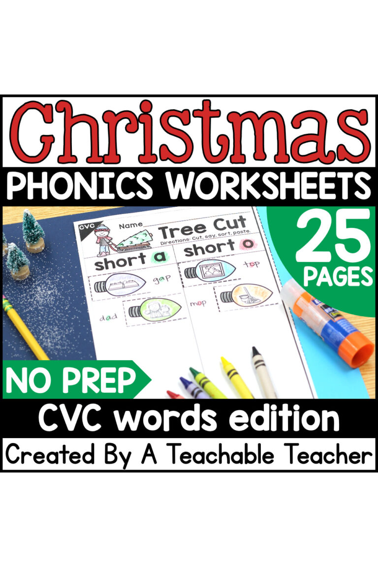 No Prep Phonics Worksheets Archives - Page 5 of 5 - A Teachable Teacher