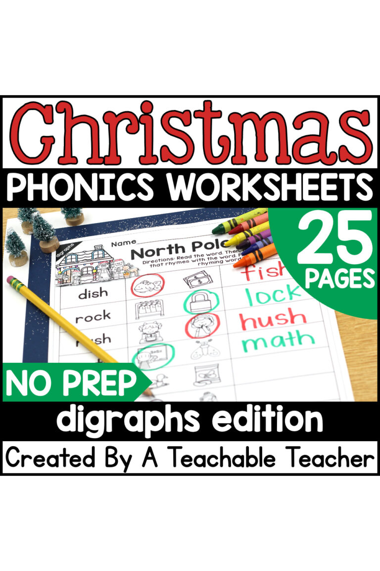 No Prep Phonics Worksheets Archives - Page 5 of 5 - A Teachable Teacher